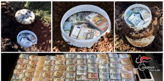 Nascondevano quasi 500 mila euro sotto terra, denunciati denaro sotterrato