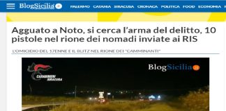 È morto ieri il 17enne centrato da un colpo di pistola alla testa martedì scorso in via Platone a Noto, nel Siracusano