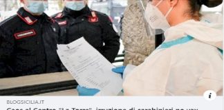 Due carabinieri no vax e due avvocati sono entrati oggi nell’hub vaccinale del centro commerciale La Torre a Palermo ed una volta fatta la fila hanno iniziato a fare domande provocatorie per rispondere alle quali gli addetti hanno dovuto rallentare le operazioni