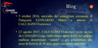 Un assessore del Comune di Palagonia è stato arrestato da Carabinieri per concorso nell’omicidio di Francesco Calcagno, assassinato nel paese della Piana di Catania il 23 agosto del 2017