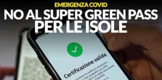 “Super Green Pass per le isole minori? La Regione Siciliana…, è discriminata, eliminare subito questa stortura”