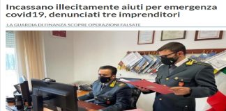 Tre imprenditori di Partinico, Cinisi e Borgetto sono stati denunciati per aver percepito illecitamente incentivi statali con contributo a fondo perduto erogati dallo Stato per sostenere le imprese in difficoltà a causa dell’emergenza epidemiologica da covid19