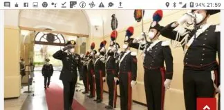 Visita ufficiale, a Palermo, del Generale di Corpo d’Armata Riccardo GALLETTA che, dal 12 gennaio, ha assunto l’incarico di Comandante Interregionale Carabinieri ‘Culqualber’