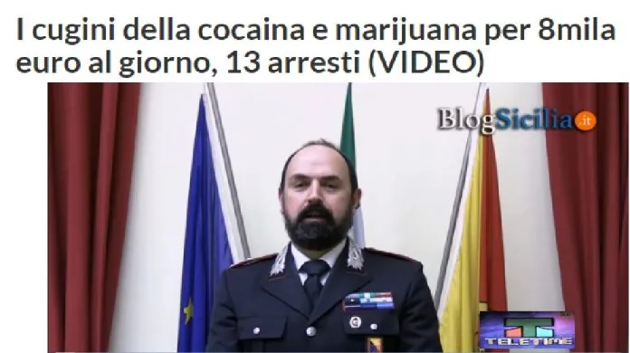 Cugini cocaina Catania