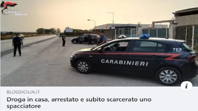 Droga in casa Siracusa CARABINIERI