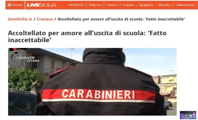 Ferimento Scuola Paternò