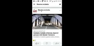 Nella notte fra venerdi’ 11 febbraio e la odierna giornata, a Falcone (un Paese del messinese) si è verificato un incidente mortale nel quale ha perso la vita l’apprezzato chef 37enne Alessio Terranova