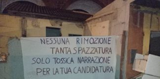 “Nella serata di ieri il Comitato spontaneo la Città siamo Noi ha appeso uno striscione nell’area di Camaro Sottomontagna per denunciare il profondo stato di abbandono in cui versa”