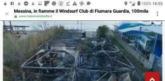 Nelle notte appena trascorsa un incendio, di presunta origine dolosa, ha distrutto totalmente una delle due sedi, quella di Fiumara Guardia, del Windsurf Club di Messina