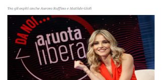 Nel nuovo appuntamento con “Da Noi…a Ruota Libera”, in onda domenica 6 marzo alle 17.20 su Rai1, Francesca Fialdini ospita Mara Maionchi, Lino Guanciale e Aurora Ruffino, protagonisti della fiction Rai “Noi” e l’attrice Matilde Gioli, nel cast delle serie “Doc-Nelle tue Mani