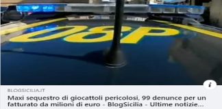 Attraverso una operazione di respiro internazionale…, attuata nelle scorse ore, gli appartenenti alla guardia di finanza hanno bloccato sul mercato milioni di articoli di giocattoli considerati potenzialmente pericolosi perché contraffatti
