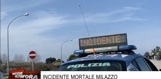 Un incidente mortale si è verificato questa mattina sull’asse viario di Milazzo