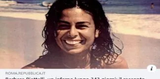 Barbara Piattelli, un inferno lungo 343 giorni: il racconto del sequestro (avvenuto nel 1980) più lungo mai subìto da una donna, l’allora 27enne figlia del prestigioso sarto di moda maschile e del cinema, verrà fatto in ‘Racconti Criminali’ di Vania Colasanti, scrittrice e autrice