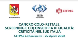 Sarà il CEFPAS ad ospitare il congresso sul tema “Cancro colo-rettale, screening e colonscopia di qualità: criticità nel Sud Italia” che si svolgerà a Caltanissetta venerdì 22 aprile