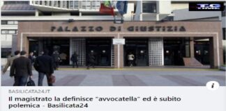 Il P.M. (della Procura della Repubblica di Napoli) Henry John WOODCOCK…, l’ha definita avvocatella in una richiesta di archiviazione