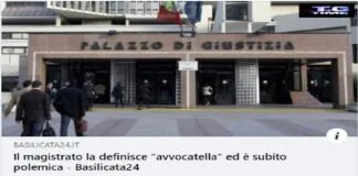 Il P.M. (della Procura della Repubblica di Napoli) Henry John WOODCOCK…, l’ha definita avvocatella in una richiesta di archiviazione