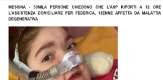 In un mese, sono state quasi 30mila (al momento il contatore segna quota 29.400) le persone che hanno apposto una firma sull’appello lanciato su Change.org da Elisa Acefalo per chiedere alla ASP di riportare a 12 ore l’assistenza domiciliare per Federica Calà Scaglitta, 13enne affetta dalla Smard1, una malattia degenerativa per la quale non esiste cura