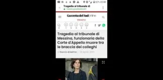 Nel pomeriggio di oggi 20 aprile 2022, a Messina si e’ verificata una tragedia che ha scosso i frequentatori del Palazzo di Giustizia di piazza Francesco Maurolico