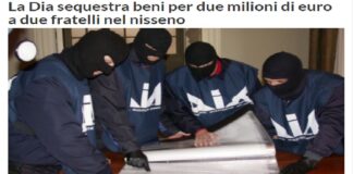 Gli operatori della Direzione Investigativa Antimafia hanno eseguito in queste ore, un provvedimento di sequestro di beni emesso dai magistrati del Tribunale di Caltanissetta – Sezione Misure di Prevenzione nei confronti di due fratelli che, pur mantenendo un basso profilo pubblico, in realtà hanno fondato la propria vita su una sotterranea attività delinquenziale da cui è emersa una spiccata indole “criminale”