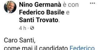 “Ma poi…, caro Nino mi chiedi di dimettermi proprio tu che ti eri proposto candidato sindaco contro Basile e ora sei diventato suo sostenitore?”