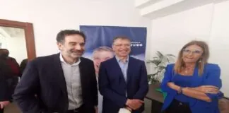Il capogruppo del Pd al Senato, Simona Malpezzi e Alessandro Alfieri, segretario della Commissione Affari esteri di Palazzo Madama, stamane a Messina nella sede del Comitato elettorale del candidato sindaco nella città dello Stretto della coalizione di centrosinistra, Franco De Domenico per incontrare le parti sociali del territorio