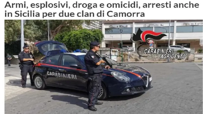 armi droga cc Agrigento