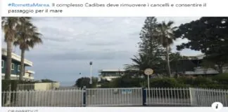 Come riportato su… www.orawebtv.it, i responsabili del complesso Cadibes (si chiama così per le sillabe iniziali dei cognomi del costruttore e dei progettisti Caligiore, Di Bernardo e Salini), qualche mese fa a Rometta Marea, avevano chiuso con ringhiera e 1 cancelletto l’accesso pedonale della via Anna Saija e con un altro cancelletto l’accesso pedonale della via Nicolò Patti, dopo che diversi anni fa avevano già provveduto ad impedire il transito dei veicoli con l’installazione di cancelli carrabili elettrici, suscitando la protesta dei cittadini
