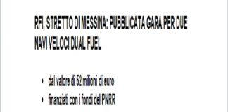Rete Ferroviaria Italiana (Gruppo FS Italiane) ha pubblicato sulla Gazzetta ufficiale dell’Unione europea (GUUE) la gara per la fornitura di due navi veloci dual fuel per lo stretto di Messina, per offrire servizi di traghettamento sempre più green