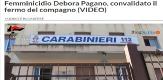 Il gip di Catania Simona Ragazzi ha convalidato il fermo di Leonardo Fresta, 40 anni, con l’accusa di omicidio: l’uomo, accusato di avere ucciso la convivente, Debora Pagano, 32 anni, resta rinchiuso nel carcere di Piazza Lanza