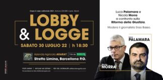 Il 30 luglio, a Barcellona Pozzo di Gotto, verrà presentato “Lobby & Logge”, alle ore 18,30 all’Azienda agricola Ararat di Stretto Limina
