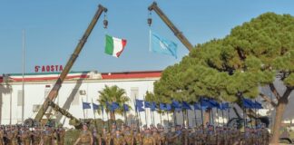 Ieri…, si è tenuta la cerimonia di saluto nella piazza d’armi della caserma “Crisafulli Zuccarello” di Messina