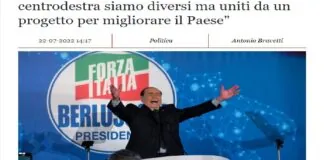 “Il nostro è un programma semplice, sono otto punti fondamentali per far ripartire l’Italia e per alleviare le difficoltà e le sofferenze degli italiani”