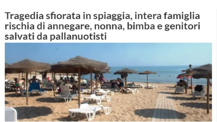 Tragedia sfiorata Marina di Ragusa