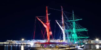 Il prossimo 3 agosto, e fino al 9 agosto p.v., la nave Scuola Palinuro, impegnata nella 58ª Campagna d’istruzione, arriverà in porto con a bordo 17 allievi nocchieri del corso normale marescialli di Mariscuola Taranto e 13 giovani di Associazione Nazionale Marinai d’Italia (A.N.M.I.), Lega Navale Italiana (L.N.I.) e Sail Training Association-Italia (S.T.A.-I)