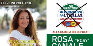 Lo ha scritto oggi 26 agosto 2022, sulla sua Pagina Facebook ‘Adesso parla Rosy’ la cronista Rosa – Rosy Canale, candidata alla Camera dei deputati alle Elezioni del 25 settembre con ‘Alternativa per l’Italia’, il Partito costituito diversi mesi fa da Mario Adinolfi (Il Popolo della Famiglia) e Simone Di Stefano (Exit)