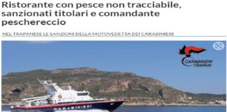 Un ristorante si stava approvvigionando di pesce non etichettato direttamente da un’imbarcazione: per il titolare dell’attività ristorativa e per il comandante del peschereccio sono stati dolori… per entrambi stangate con multe salate