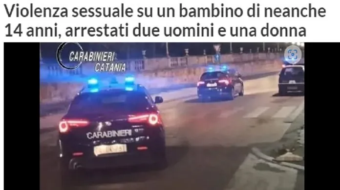 Violenza su minore cc Catania