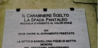 Nella mattinata odierna si è celebrato il 37° anniversario della morte del Carabiniere Pantaleo Mario LA SPADA, Medaglia d’Argento al Valor Civile “alla memoria”