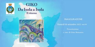 Dal 16 settembre al 2 ottobre, Marsala ospiterà la mostra “Da Isola a Isola – Il Ritorno” dell’artista messinese Giko, all’anagrafe Giacoma Venuti, realizzata con il patrocinio del Comune della Provincia di Trapani, dall’Assessorato ai Beni Culturali e dell’Identità Siciliana e dell’Istituto Italiano di Cultura di Atene, in collaborazione con l’associazione The Loft Arte di Messina