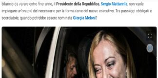 Nuovo governo: “Giorgia Meloni già in carica il 19 ottobre?”
