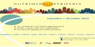Tra pochi giorni partirà NUTRIMENTINPERIFERIA, un progetto finanziato dal Ministero della Cultura e dal Comune di Messina per eventi di spettacolo dal vivo, grazie a un bando pubblico che il Ministero ha pensato per le Città Metropolitane e il rilancio delle attività culturali nelle periferie