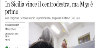 I risultati del voto in Sicilia, dove oltre che per le Politiche si votava anche per l’elezione del Presidente della Regione e dei parlamentari all’Assemblea regionale, confermano sostanzialmente anche nell’isola la vittoria del centrodestra, sia pure con qualche variabile soprattutto per quanto riguarda le Politiche dove si registra un exploit del M5s