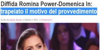 A dir poco clamoroso quello che è successo il 02 ottobre 2022 su Rai1 a Domenica In dopo le 14.00 tra la padrona di casa Mara Venier e Loredana Lecciso, ospite in studio, con la prima che ha chiesto alla seconda di non nominare Romina Power dato che l’ex moglie di Al Bano aveva diffidato il suo programma