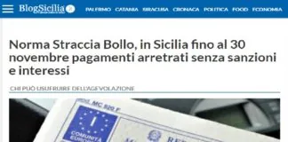 In Sicilia c’è tempo fino al prossimo 30 novembre per pagare gli arretrati del bollo auto senza sanzioni o interessi