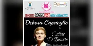 Questa sera alle 20.30: 18 novembre 2022 a Reggio Calabria presso l’Auditorium ZANOTTI BIANCO, ci sarà l’attrice Debora Caprioglio in Callas D’incanto di Roberto D’Alessandro
