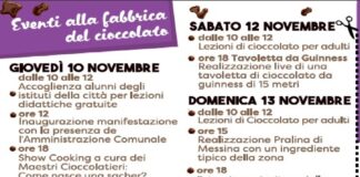 Torna a Messina, a Piazza Cairoli, per la sua terza edizione “Chocomoments – la festa del cioccolato artigianale”, un goloso e divertente viaggio alla scoperta del cioccolato artigianale