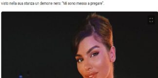 Notte di terrore nella casa del GF Vip per Dana Saber: la modella marocchina ha confessato di aver visto nella sua stanza un demone nero