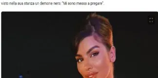 Notte di terrore nella casa del GF Vip per Dana Saber: la modella marocchina ha confessato di aver visto nella sua stanza un demone nero