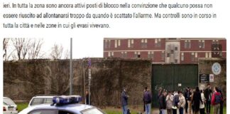 È caccia serrata ai 5 detenuti del carcere minorile ‘Beccaria’ di Milano ancora liberi dopo l’evasione di ieri: in tutta la zona sono ancora attivi posti di blocco nella convinzione che qualcuno possa non essere riuscito ad allontanarsi troppo da quando è scattato l’allarme