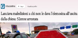 Lanciava maledizioni a chi non le dava l’elemosina all’uscita della Chiesa di Isernia: si tratta di una 52enne romena che con tutto il suo clan si era trasferita in un campo della vicina provincia occupandosi dei bambini e chiedendo qualche moneta sul sagrato dell’edificio ecclesiale